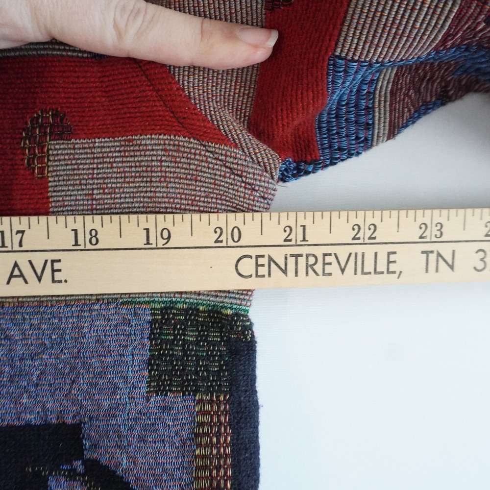 VTG Jane Ashley Tapestry Patchwork Button Front J… - image 5